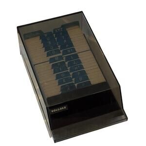 VTG Rolodex VIP 24C Index Blank Card File Covered Telephone Address Contacts‎